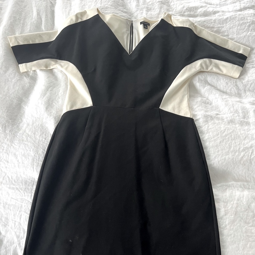Ann Taylor Black and White Dress